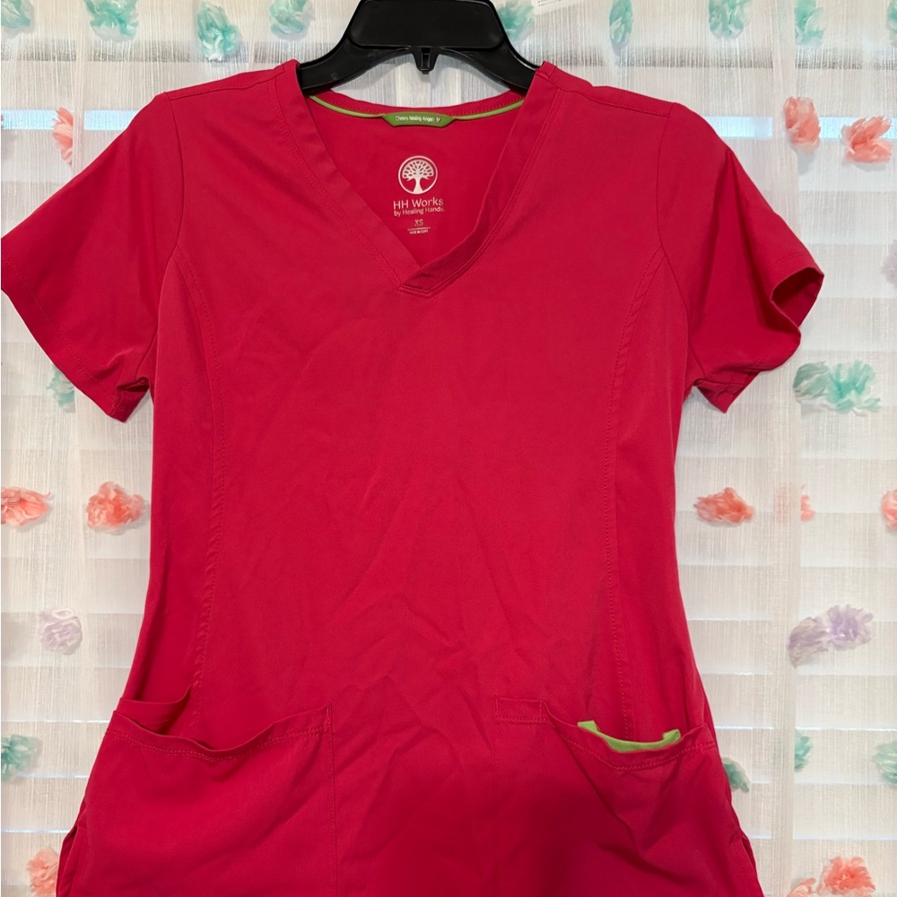 HeartSoul Women's Red V-Neck Top